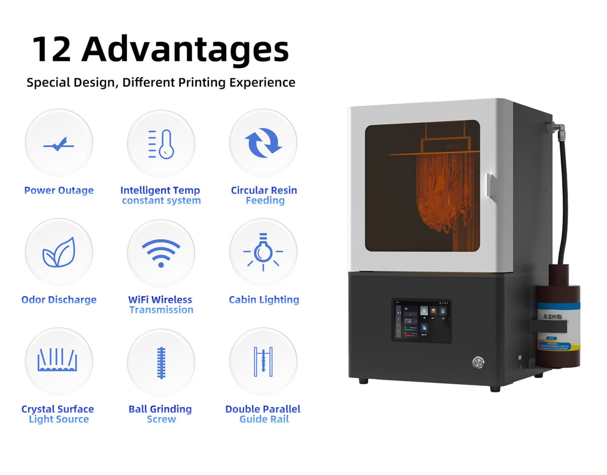 Emake3D LCD Printer 10.1 Inch 16K Intelligent Operation