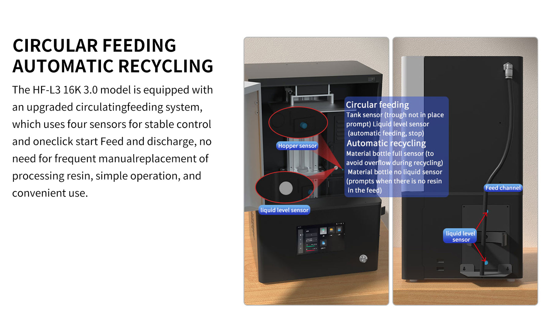 Emake3D LCD Printer 10.1 Inch 16K Intelligent Operation