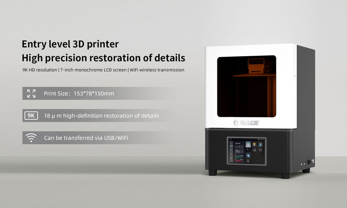 Emake3D Basic Version 7 Inch 9K Dental jewelry printer