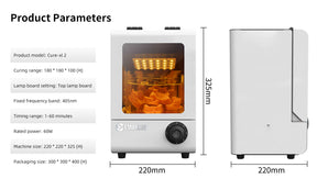 Professional fast 3D model curing machine used in dental, jewelry applications