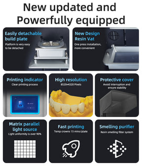 Fast Printing Dental 3D Printer 6.8 inch 9K Mini Pro LCD Printer