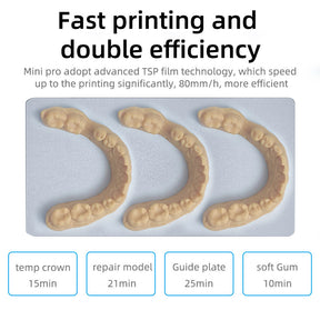 Fast Printing Dental 3D Printer 6.8 inch 9K Mini Pro LCD Printer